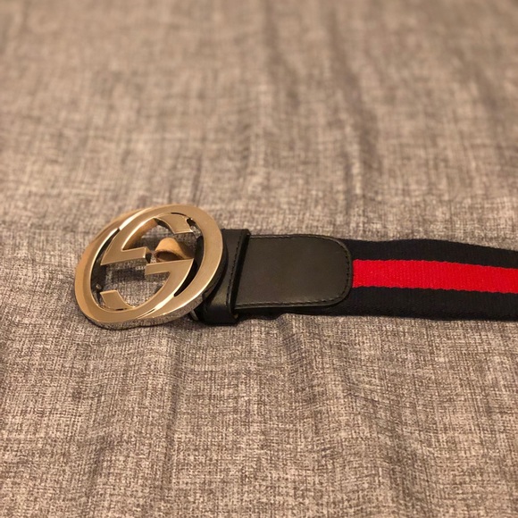 Gucci belt web belt with G buckle - Picture 3 of 8
